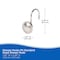 Kenney Mfg Erin Decorative Shower Curtain Hooks, Set of 12, Brushed Nickel KN62151V1 - alternate 5